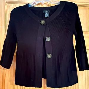 Women’s black sweater jacket